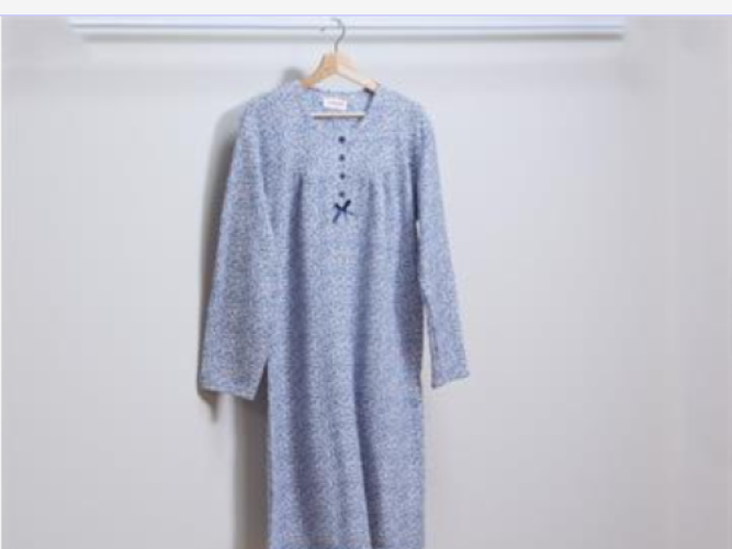 Camisón señora Flores Marino T.XXL